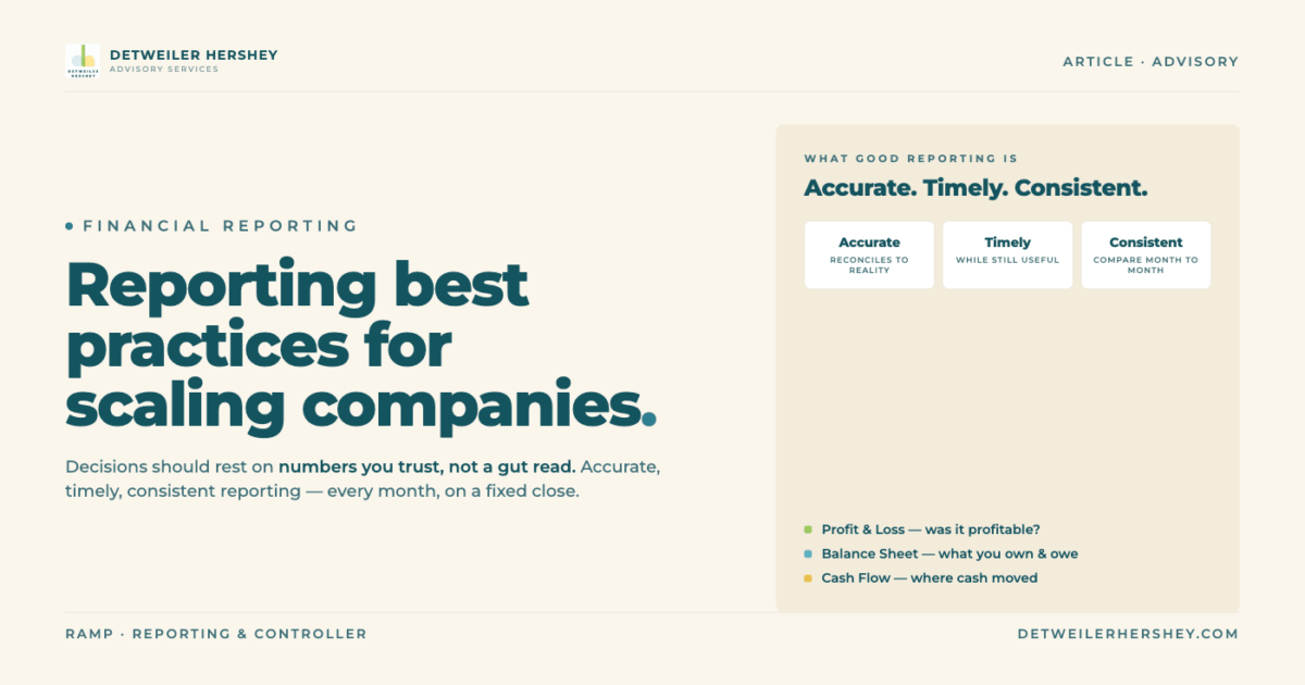 Financial Reporting Best Practices for Scaling Companies
